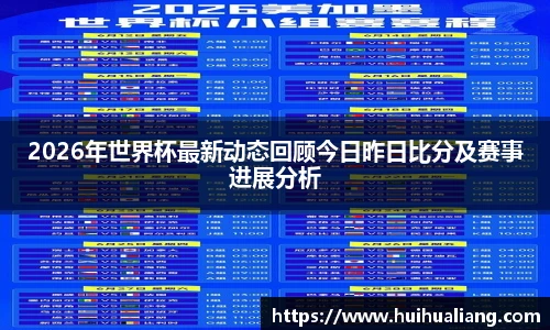 2026年世界杯最新动态回顾今日昨日比分及赛事进展分析